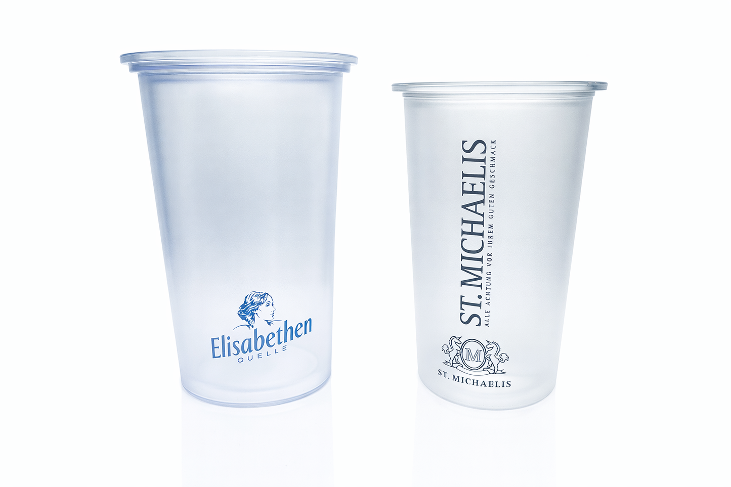 Flaschenkühler, SAN transparent mattiert