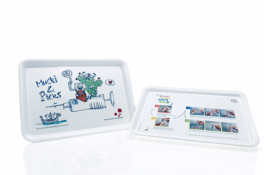 Instrumenten-tablett (flacher Rand)