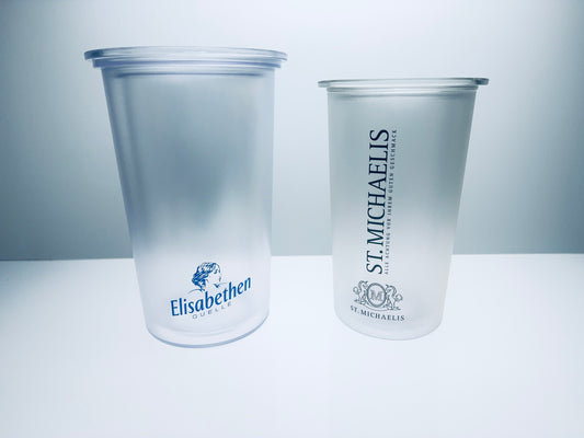 Flaschenkühler, SAN transparent mattiert