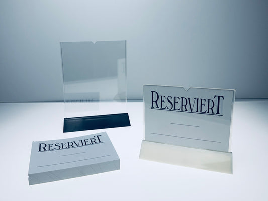 Tischaufsteller/Reserviertschild-Halter